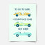 To go to sleep I count race cars - Fine Art Print