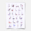 Woodland print - Magical forest - Alphabet