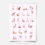 Woodland print - Magical forest - Alphabet