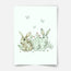 Woodland print - Magical forest - Rabbits