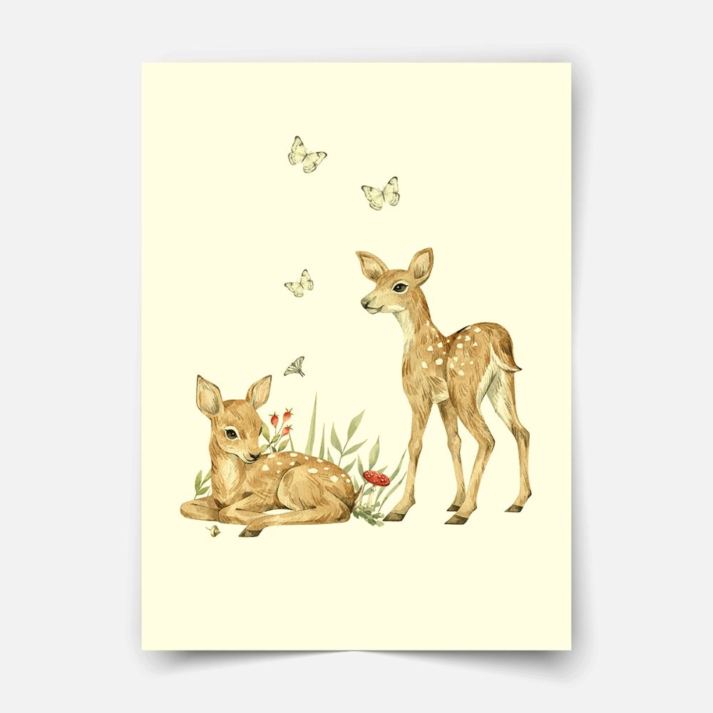 Magical forest - Deer print