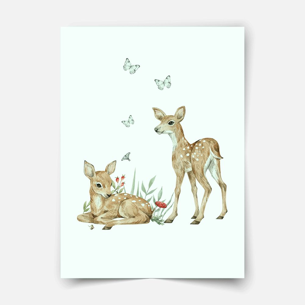 Magical forest - Deer print