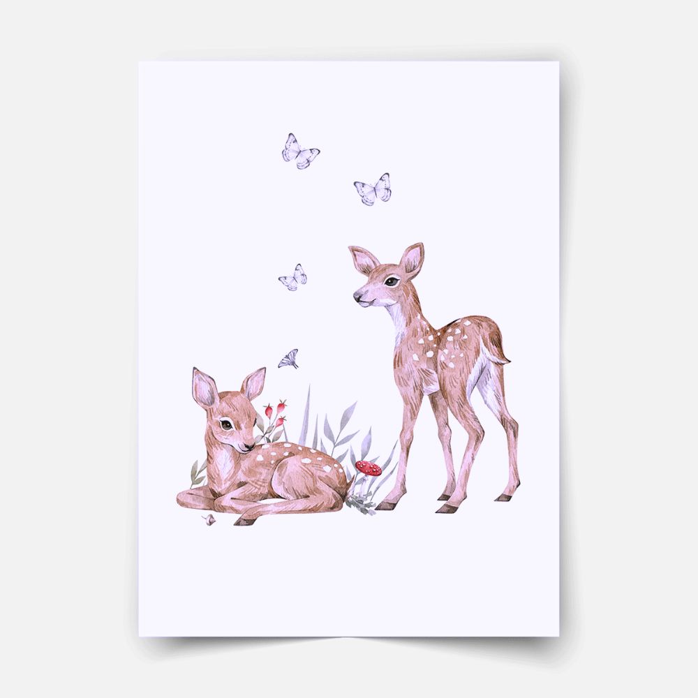 Magical forest - Deer print