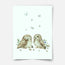 Woodland print - Magical forest - Owls