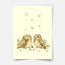 Woodland print - Magical forest - Owls