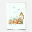 Magical forest - Foxes print
