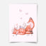 Magical forest - Foxes print