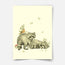 Magical forest - Raccoons print