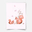 Magical forest print - Squirrels