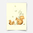 Magical forest print - Squirrels