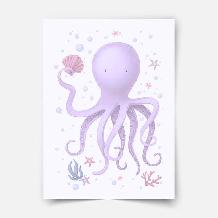 Under the sea print - Magical ocean - Octopus