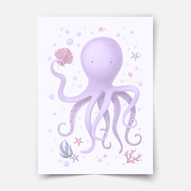 Under the sea print - Magical ocean - Octopus