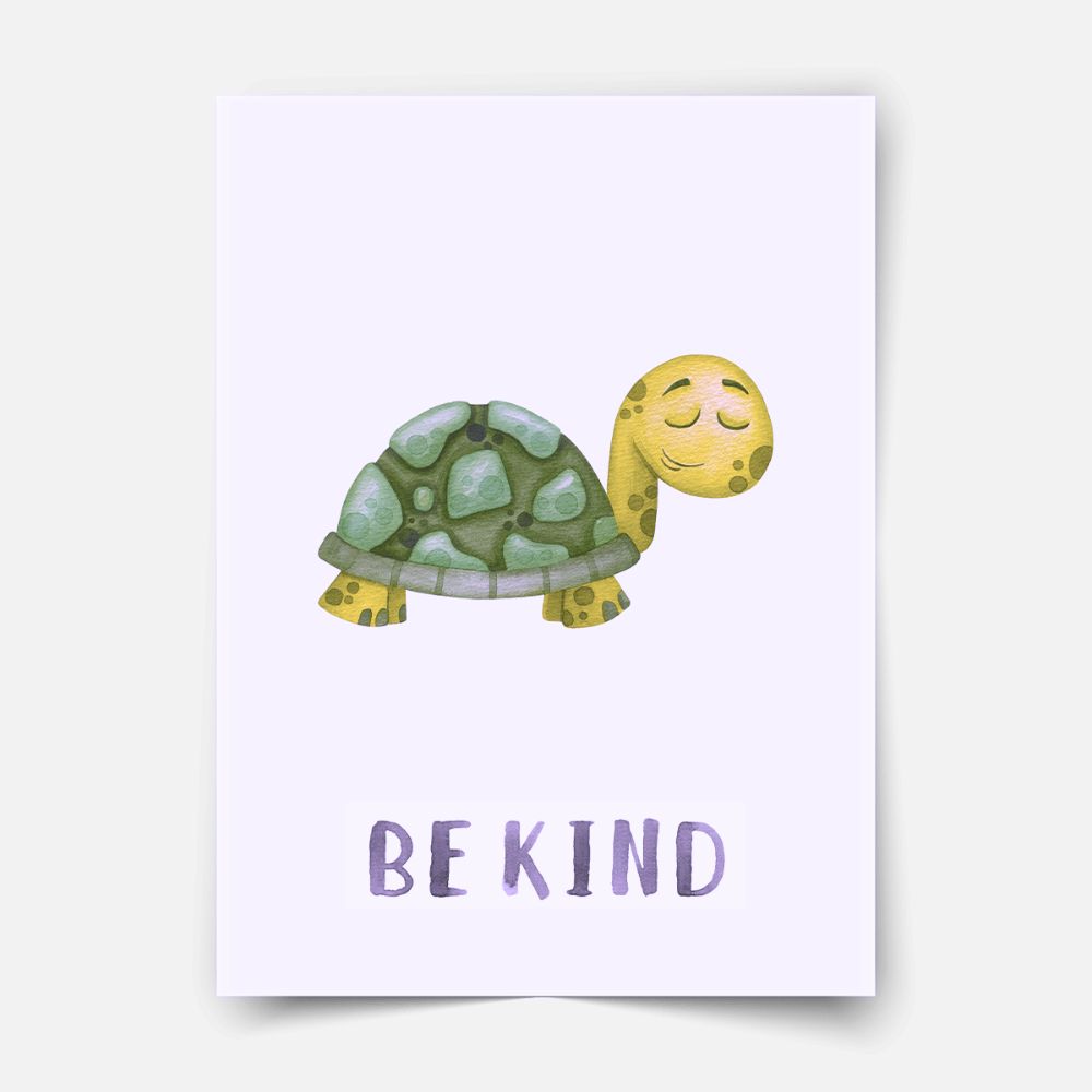 Character animals - Turtle Fine Art Print