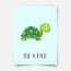 Character animals - Turtle Fine Art Print