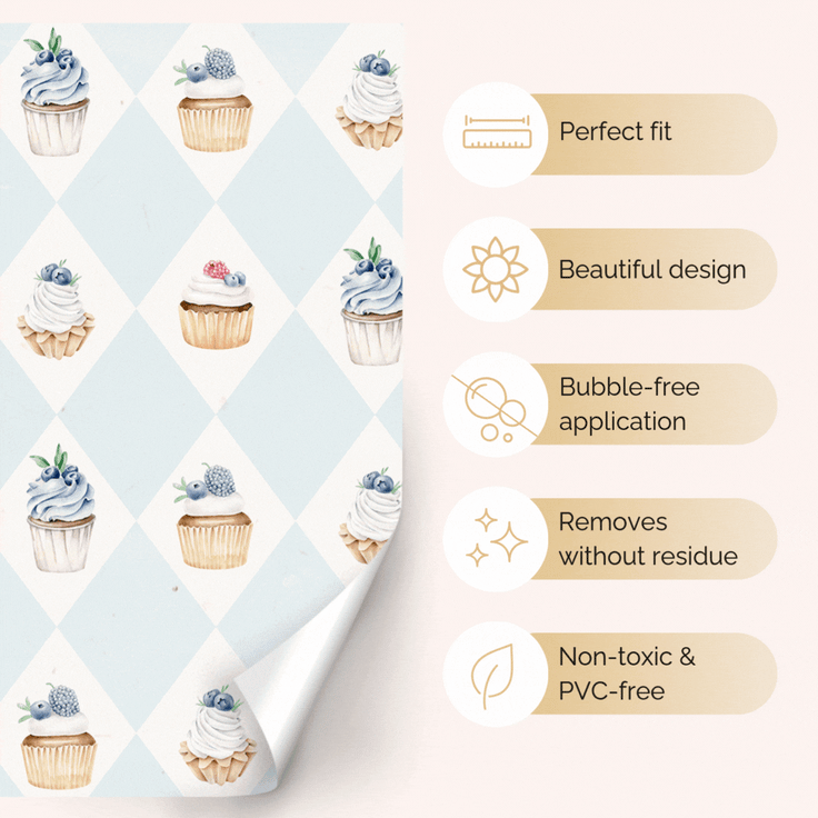 Sticker set - Delightful cupcakes