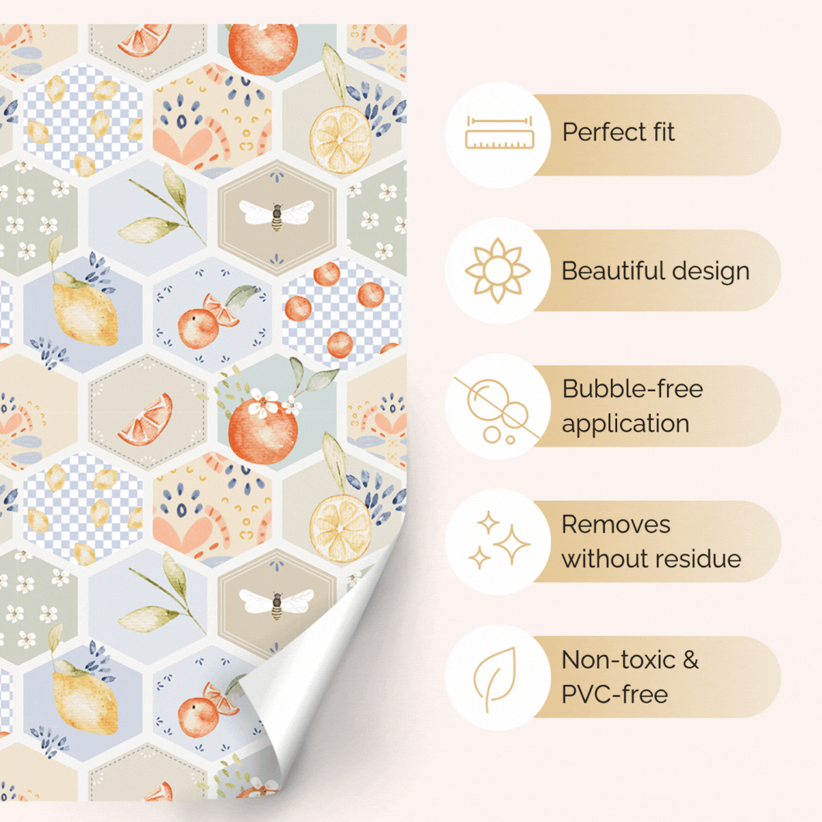 Sticker set - Fruity tiles