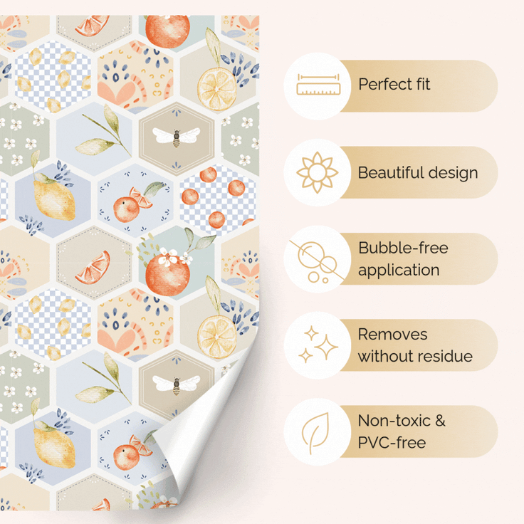Sticker set - Fruity tiles