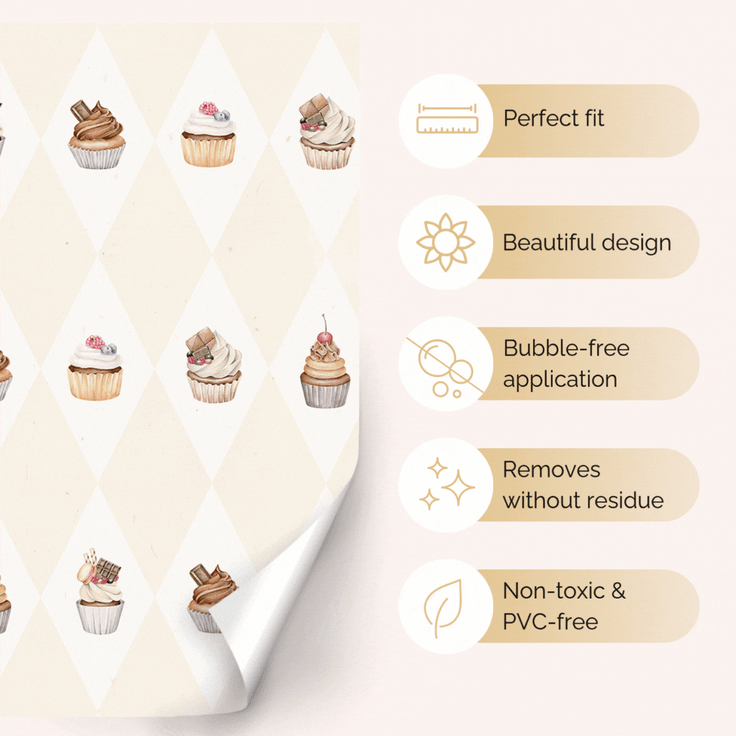 Sticker set - Delightful cupcakes