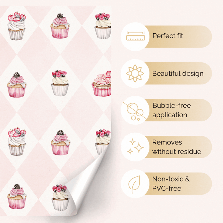 Sticker set - Delightful cupcakes