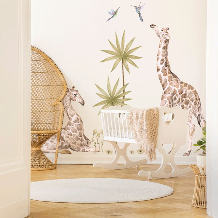 Jungle wall stickers -  Giraffes safari