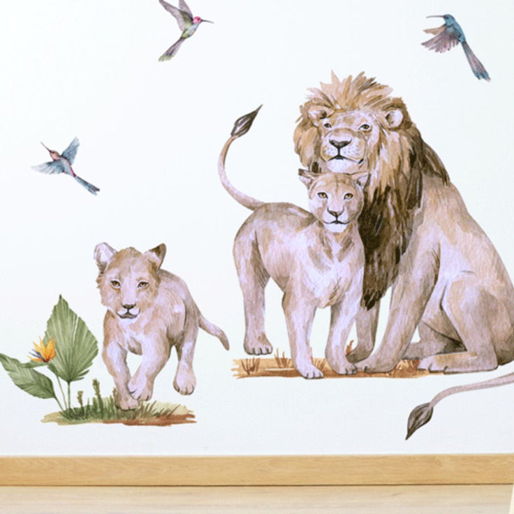 Jungle wall stickers -  Lions safari