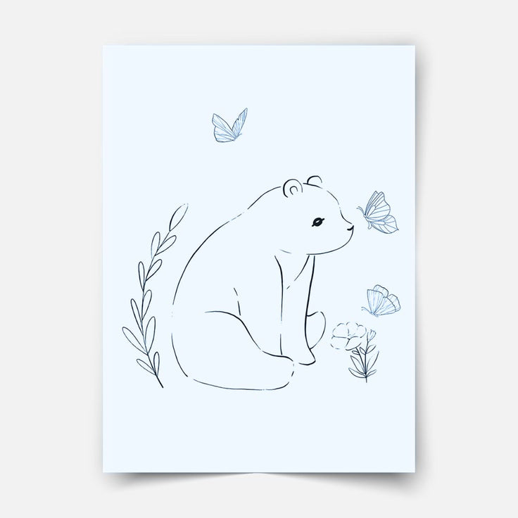 Hand-drawn Bear friends