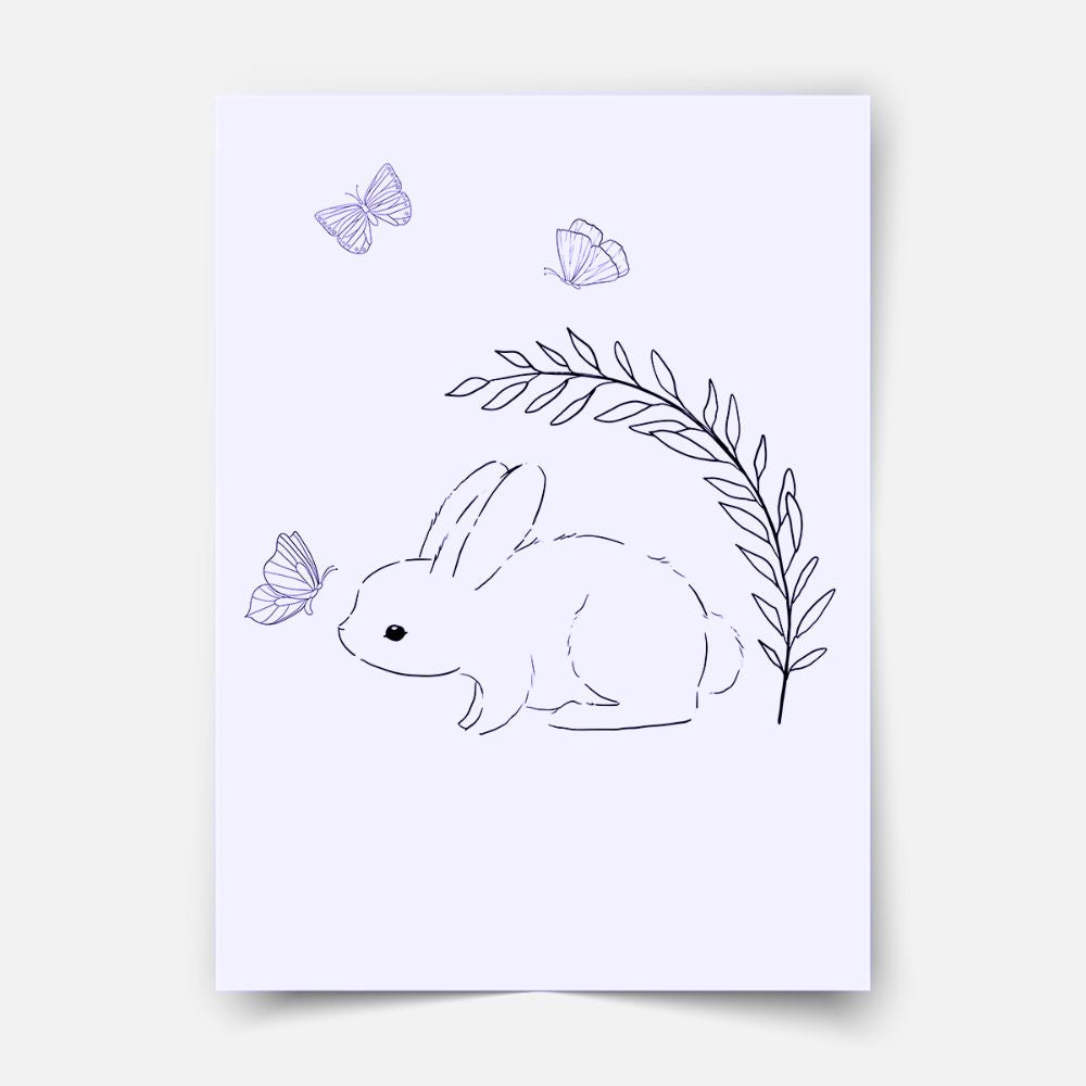 Hand-drawn bunny