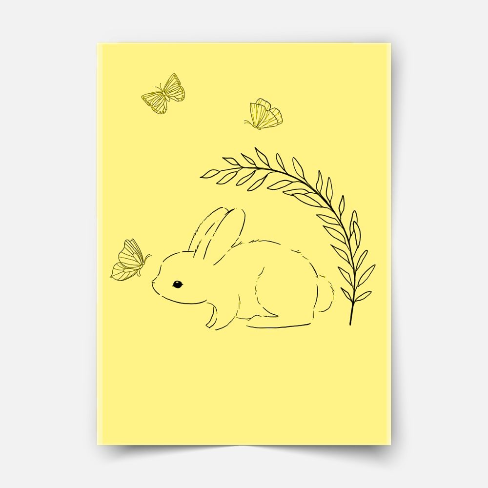 Hand-drawn bunny