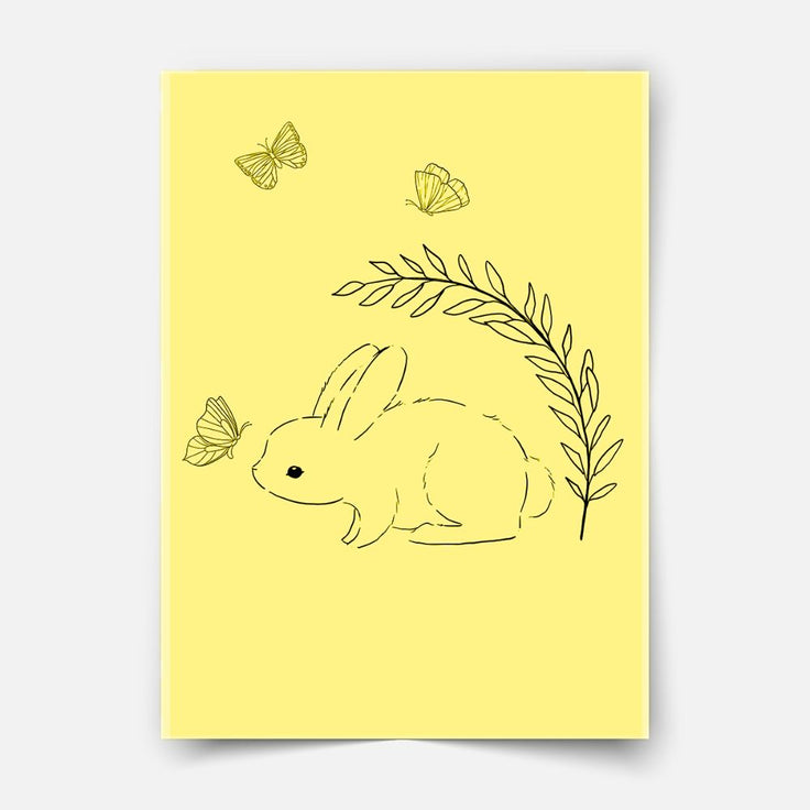 Hand-drawn bunny