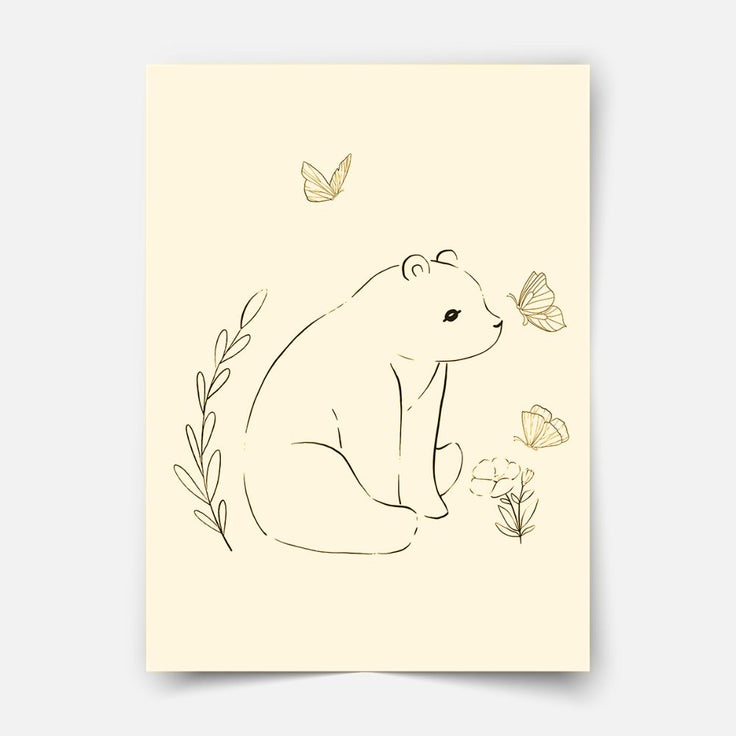 Hand-drawn Bear friends