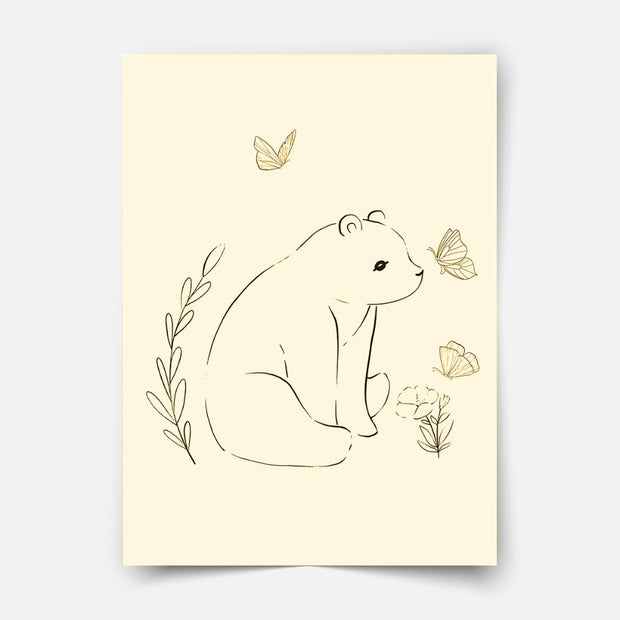 Hand-drawn Bear friends