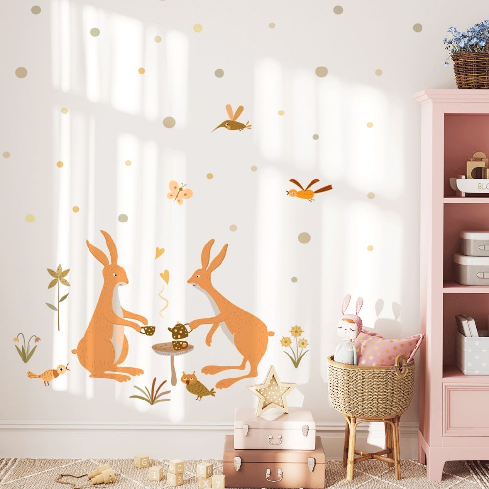 Wall stickers - Tea time bunnies