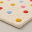 Kids Cotton Rug — Cream Polka Dot