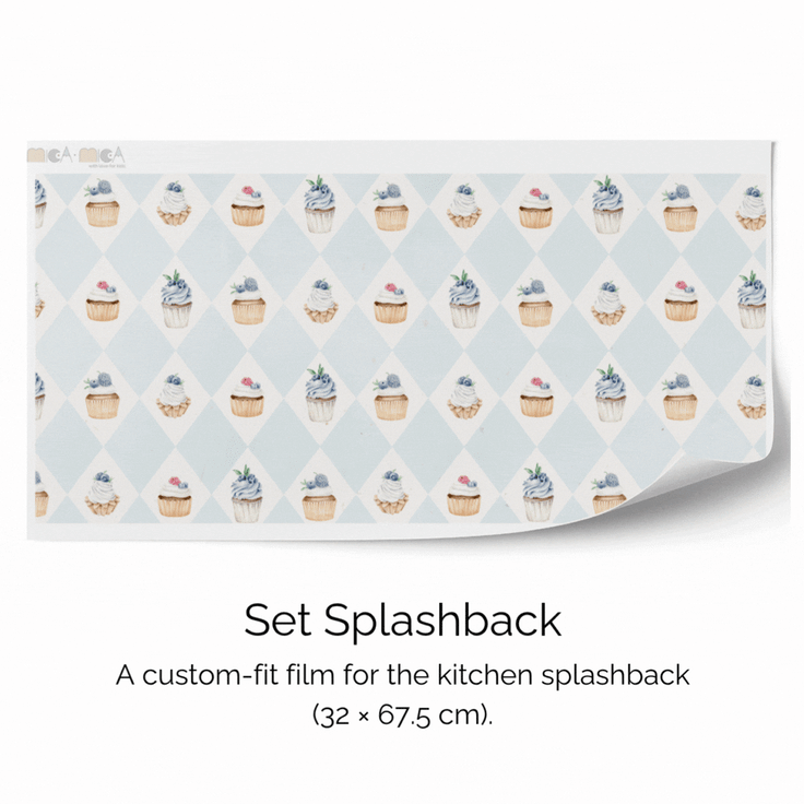 Sticker set - Delightful cupcakes