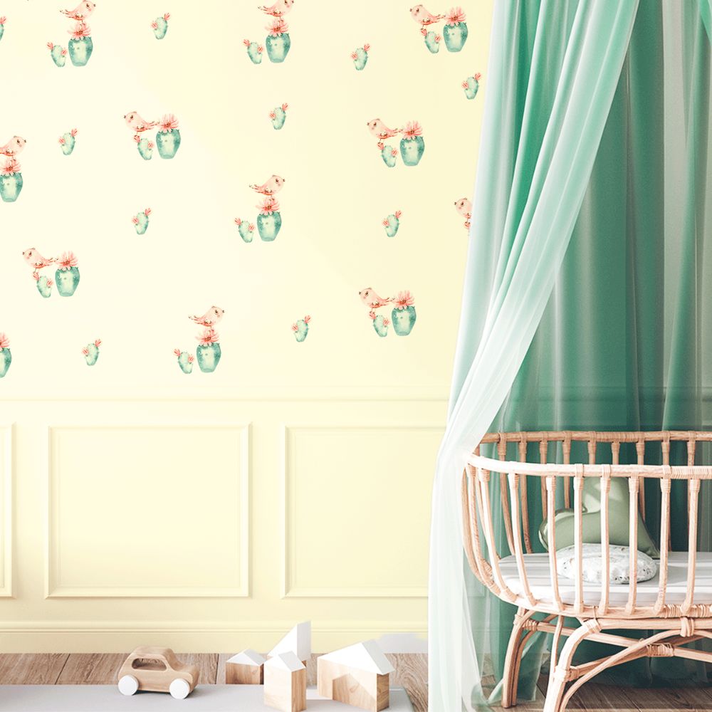Bird wall stickers - Tropical enchantment