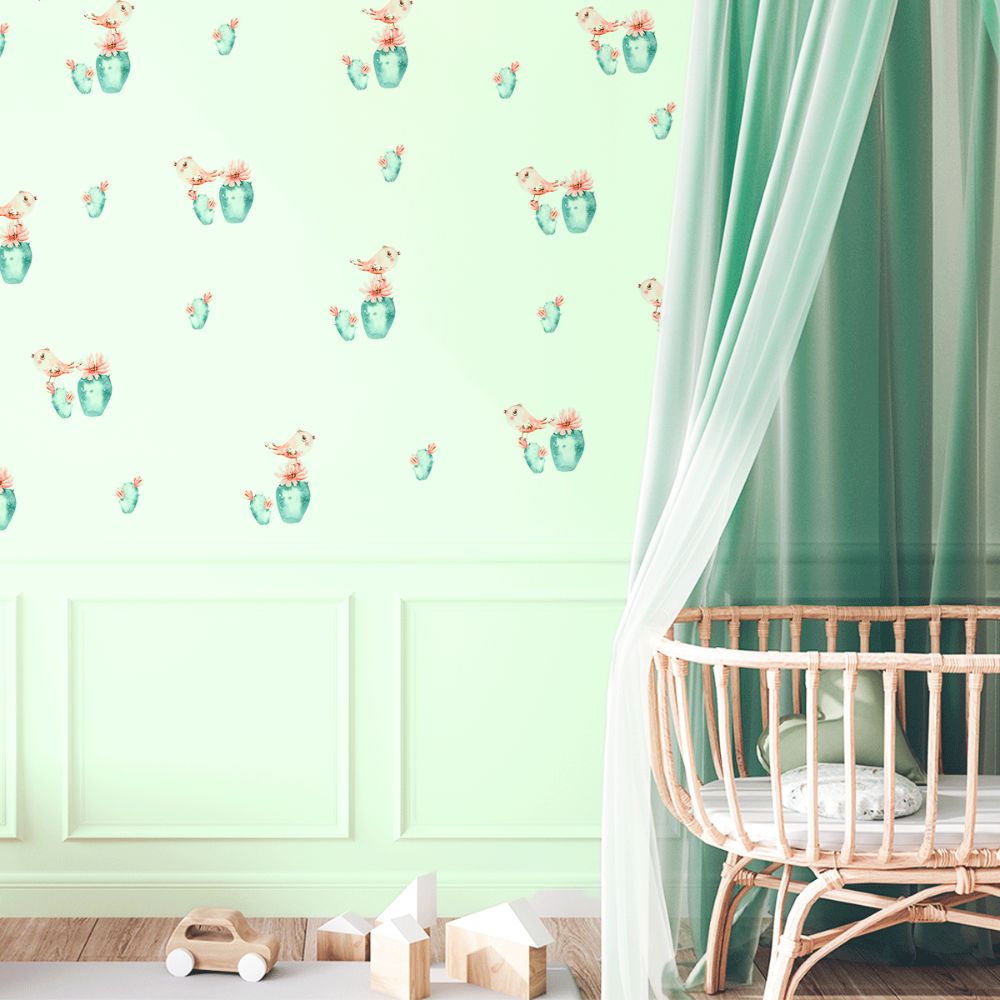 Bird wall stickers - Tropical enchantment