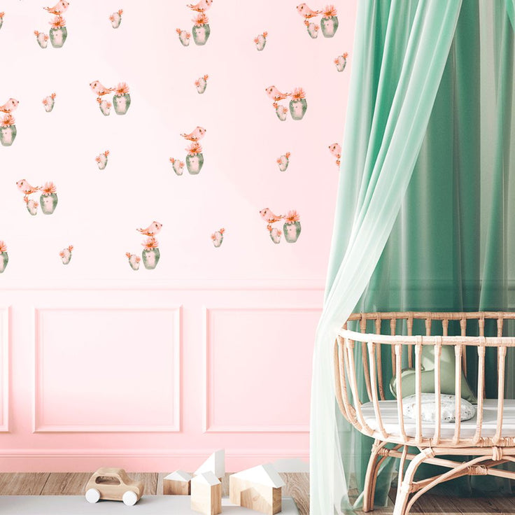 Bird wall stickers - Tropical enchantment